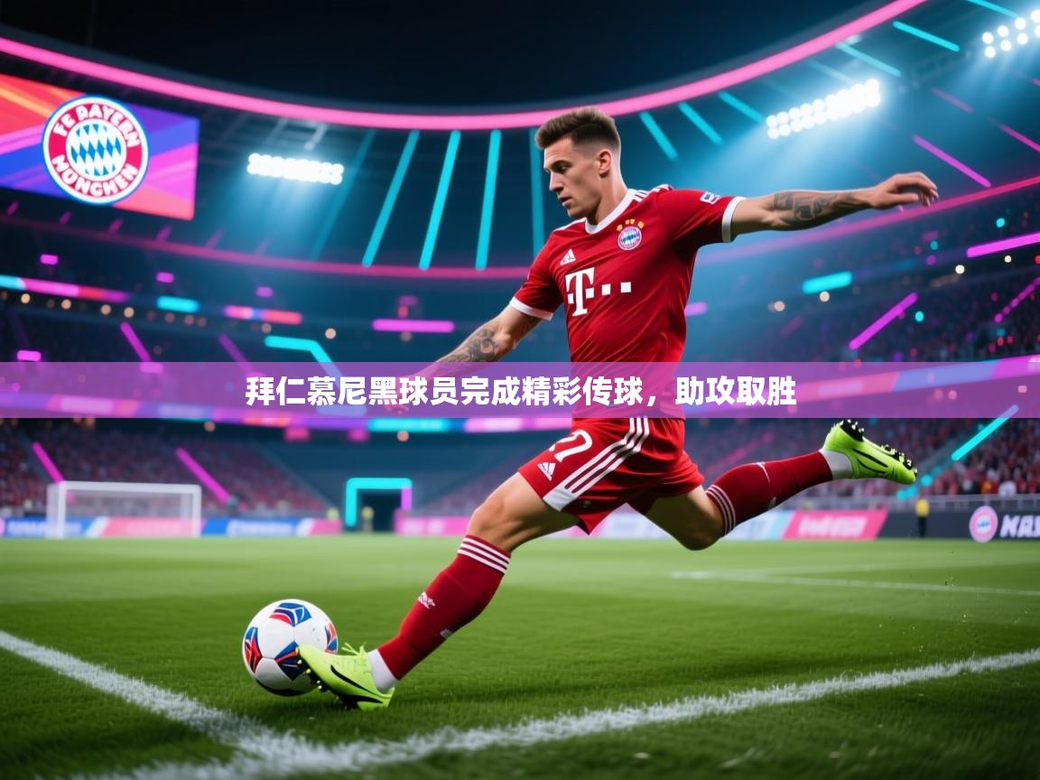 拜仁慕尼黑球员完成精彩传球,助攻取胜